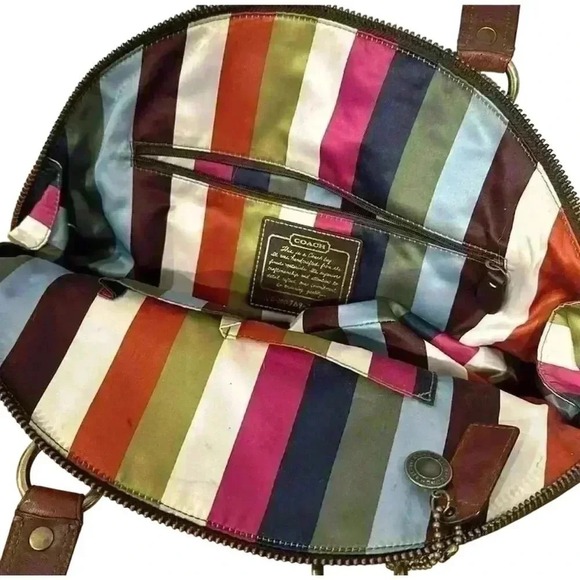 Coach Legacy Luci Dome Satchel Brown Leather Women's‎ Handbag Medium - Picture 3 of 16